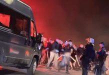 „Делии“ во жестока акција, а полицијата мирно стои и набљудува! (Видео)