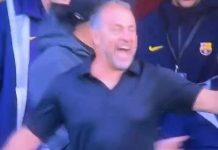 Гестот на Флик ја разбранува јавноста: Германскиот тренер жестоко го прослави победничкиот гол на Барселона (Видео)