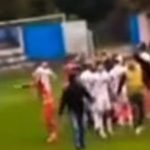 Скандал во српскиот фудбал: Играч суспендиран на една година по ужасната тепачка (Видео)