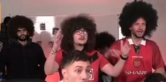 Ќе почека за шишање: Навивачот на Манчестер јунајтед мина низ пекол (Видео)