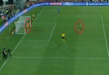 Ваква тактика за изведување на пенали никогаш не е видена, голманот не трепна, а топката беше во мрежата (Видео)