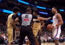 Масовна тепачка во НБА лигата: Летаа тупаници, страдаше снимател и камера (Видео)