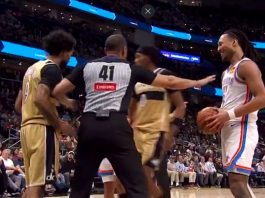 Масовна тепачка во НБА лигата: Летаа тупаници, страдаше снимател и камера (Видео)