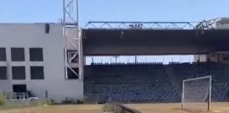 Прежде четири години се играше врвен фудбал, а денес на стадионот ѓубре, трева, урнатини… (Видео)