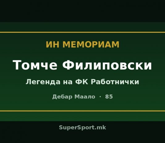 Почина Томче Филиповски - легендата на Работнички и Дебар Маало Ин мемориам Томче Филиповски - легенда на Работнички