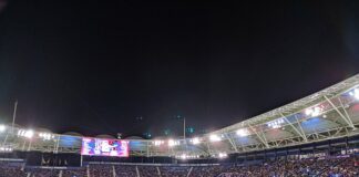 Леванте со три гола во судиското продолжение до 3-3 против Севилја: Уре со прв лигашки погодок, Ндукве во 100тата минута Ноќен поглед на стадионот Ciutat de Valencia
