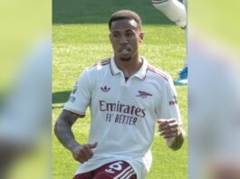 Арсенал со 2-0 против Евертон се израмни со Сити на врвот Габриел Магаљаеш во дресот на Арсенал