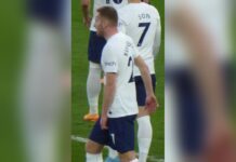 Кулушевски по 526 дена повторно во составот на Тотенхем, Де Дзерби: Деки страдаше премногу, заслужува емоции на теренот Дејан Кулушевски во дресот на Тотенхем (2022)