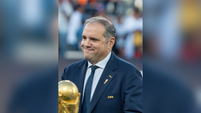 Виктор Монталијани, претседател на КОНКАКАФ, на финалето на Светското првенство 2026