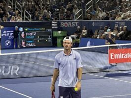 Пол го запре бранителот на титулата Вашеро во Шангај: 6-4, 6-2 и дуел со Бергс во четвртото коло Томи Пол на тениски турнир