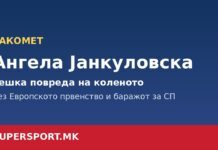 Ангела Јанкуловска со тешка повреда на коленото: левиот бек ги пропушта Европското првенство и баражот за СП Ангела Јанкуловска - тешка повреда на коленото